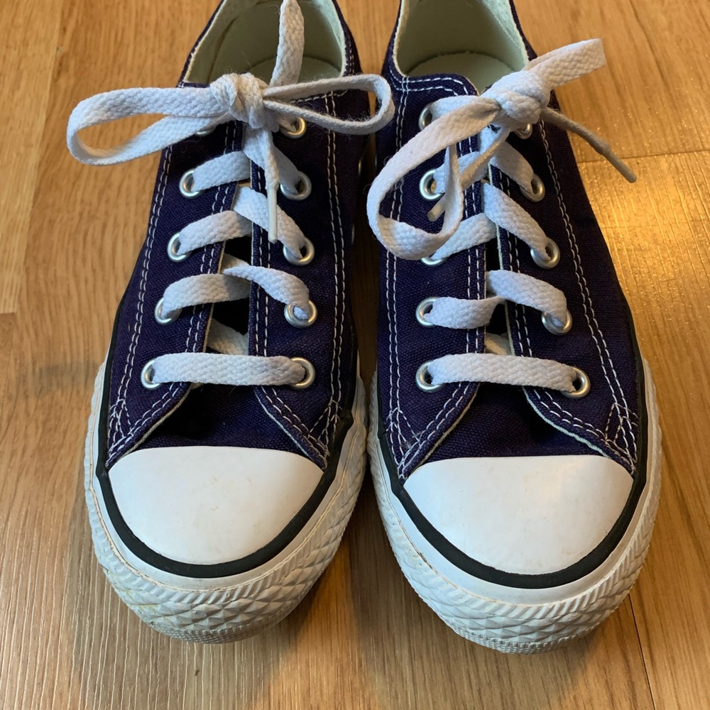 Kids' Navy Blue Canvas Sneakers